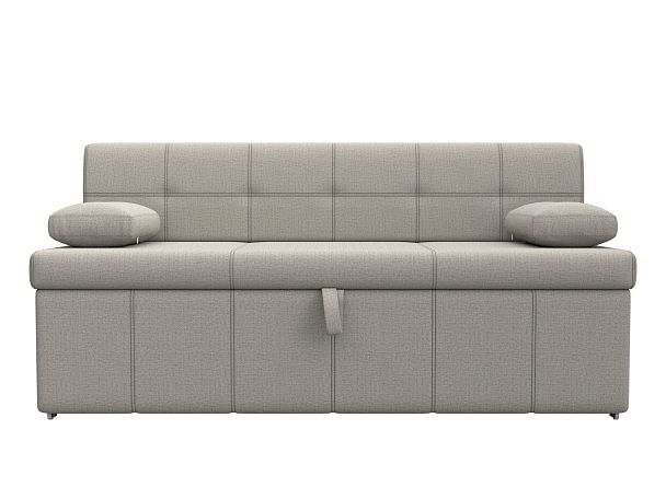 Диван кухонный прямой Лео Рогожка бежевый - Вид 2