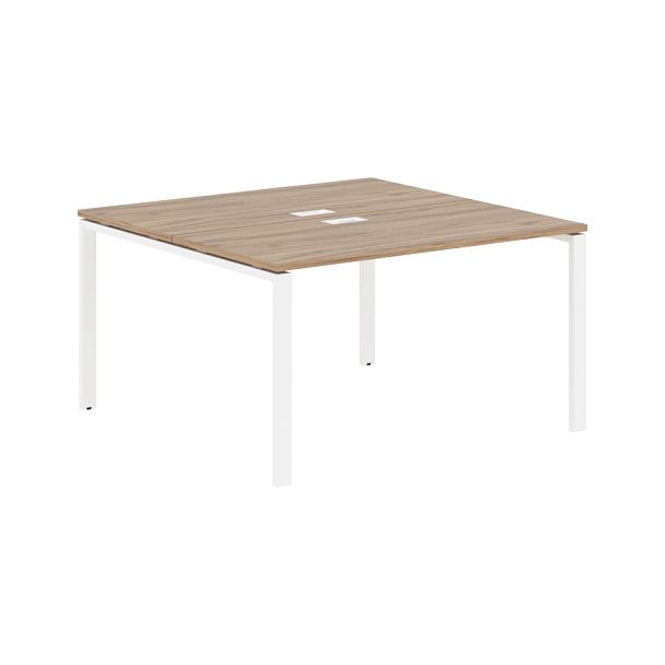 Стол 2-х местный EUWST 1313 Дуб Денвер светлый/Белый 1360х1346х750 EDIS - Вид 1