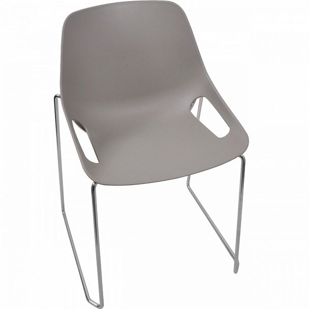 Стул Q5 (пруток), серый, стопируемый - Вид 1