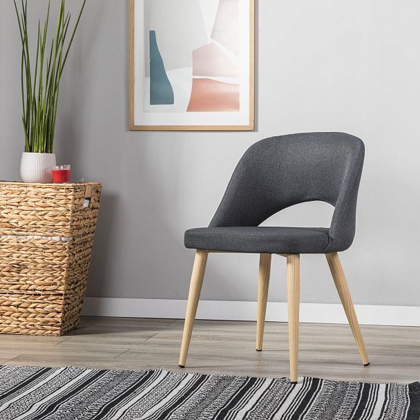 Стул Lars тёмно-серый/нат.дуб - Вид 10