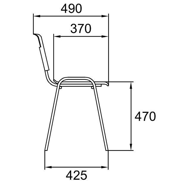 Универсальный стул Sigma ИЗО (Каркас ITAL), светло-зеленый, гр.7 - Вид 3