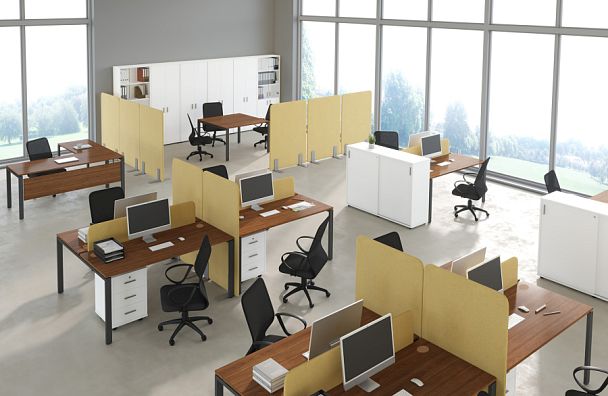 Эргономичный стол правый Trend Metal 140x120x75 тёмный дуб - Вид 24