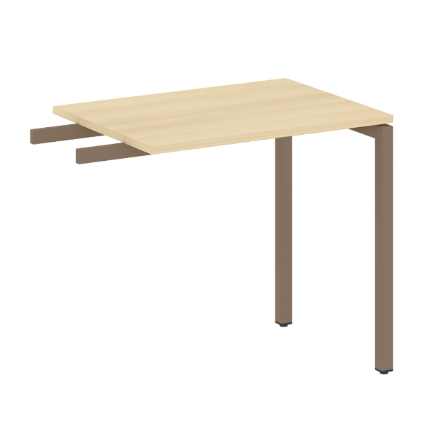 Metal System Quattro Приставной элемент на П-образном м/к 40БП.ПР-2 Акация/Мокко металл 800*600*750 - Вид 1