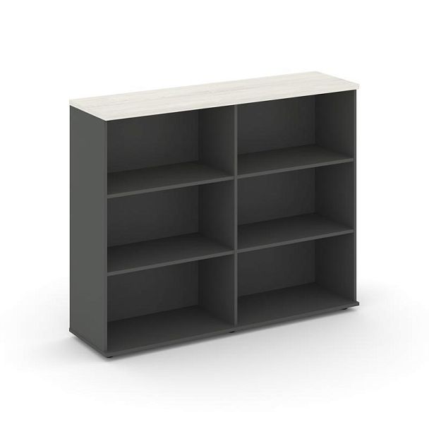 Стайл Проджект Тумба опорная/приставная SN.TOP-151 Антрацит/Дуб Наварра 1232*400*1150 - Вид 1