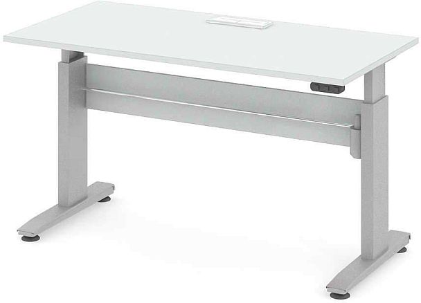 Стол офисный рабочий "Трансформер"  ПК-ТРС-СТ160Х80КК/ЭРД-В1-76 белый - Вид 1