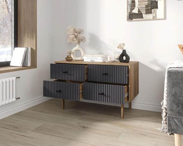 Комод с четырьмя ящиками Emerson арт EM05/7024/L - Вид 2