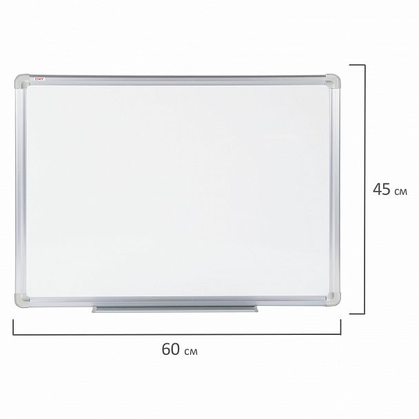 Доска магнитно-маркерная 45х60 см, алюминиевая рамка, ГАРАНТИЯ 10 ЛЕТ, STAFF, 235461 - Вид 13