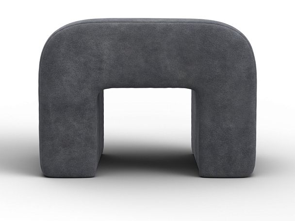 Пуф 008 Велюр серый - Вид 2