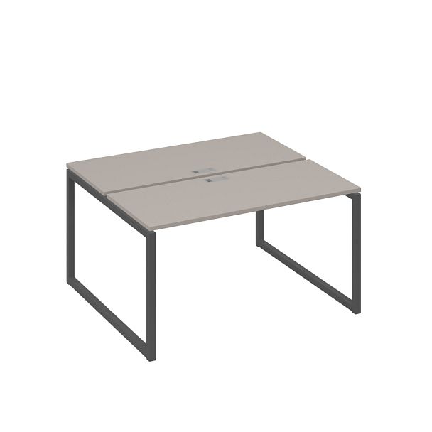 Станция (2х140) офисная с металлокаркасом QUATTRO A4 А4 Б4 171 БП мокко премиум / металлокаркас антрацит - Вид 1
