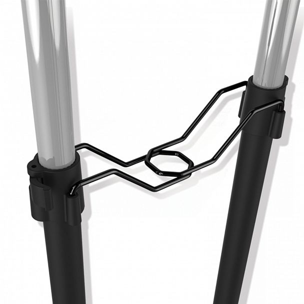 Вешалка для плечиков SHT-WR4150, 1615х860х440 мм, пластик/металл, черная/хром - Вид 5