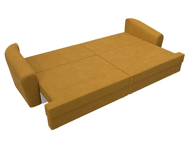 Диван прямой Милтон Велюр желтый - Вид 10