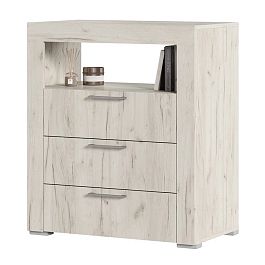 Гранд комод К2 (800х917х449) дуб крафт белый - Фото предпросмотра