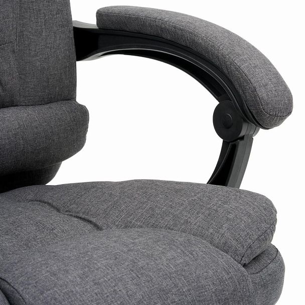 Кресло офисное CROMEX "Chill MS-005", с функцией вибромассажа, подножка, ткань, серое, 532959 - Вид 15