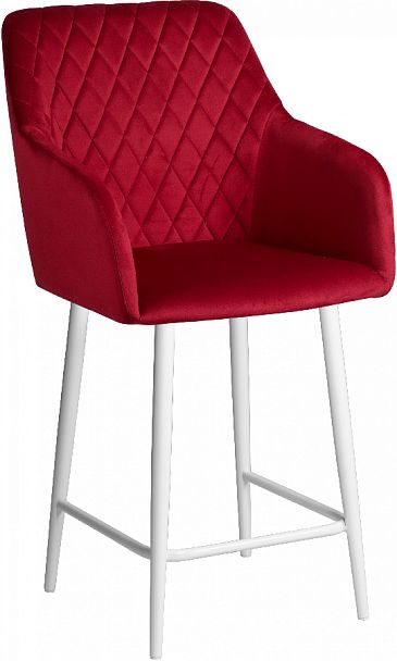 Комплект полубарных поворотных кресел Барли К, Confetti bordo/белый, 4 шт. - Вид 4