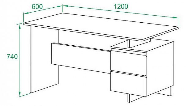 Стол письменный СПм-19 - Вид 5