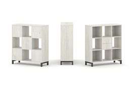 Стайл Проджект Набор стеллажа 1 сторон., 3 яр. SN.NS-331 Дуб Наварра/Металл Антрацит 1121*400*1248 - Фото предпросмотра