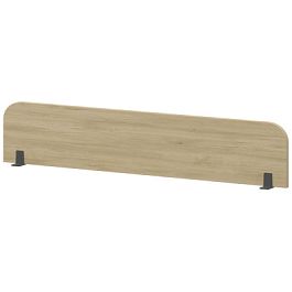 Экран радиусный для стола НТМЭ-160 Баттл Рок/Антрацит 1600x25x350 Аргентум-МП - Фото предпросмотра