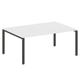 Metal System Перег. стол (1 столешница) на П-образном м/к БП.ПРГ-1.5 Белый/Антрацит металл 1800*1235*750 - Фото предпросмотра
