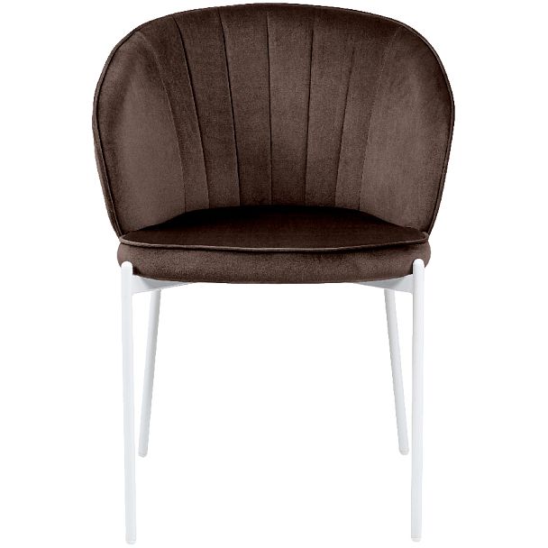 Комплект кухонных стульев Миэль коричневый велюр/белый, 3 шт. - Вид 2