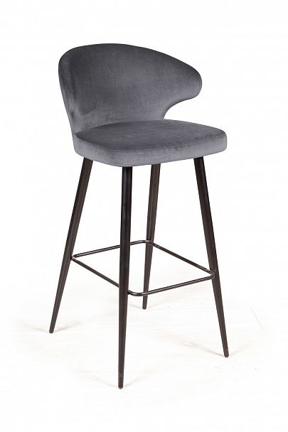 Стул барный Richard, бархат серый 27 - Вид 3