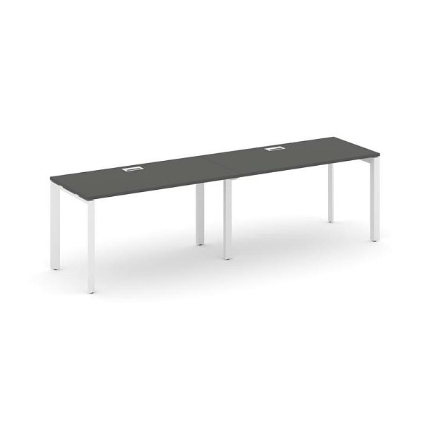 Style Project Next Рабочая станция односторонняя SN-59P.ORS-002 Антрацит/Металл Белый/Белый Заглушка 2360*600*750 - Вид 1