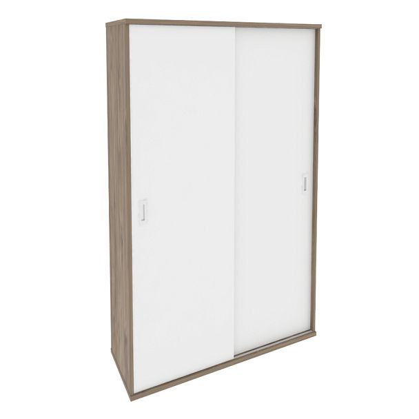 Onix Шкаф-купе для одежды O.SHK-1.3 T Тиквуд темный/Белый бриллиант 1200*420*1977 - Вид 1