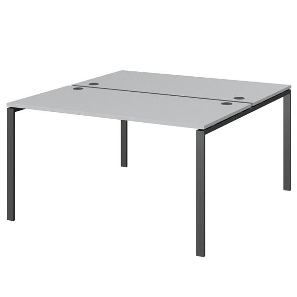 Бенч двойной на 2 рабочих места АМБ-005.60 Серый/Антрацит 1800x1236x760 Арго-М - Вид 1