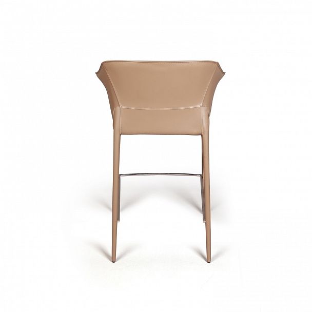 Стул полубарный GIO, кожа тауп - Вид 8