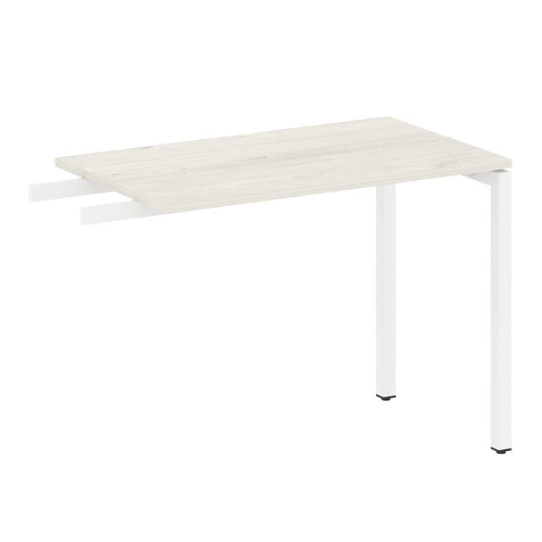 Metal System Quattro Приставной элемент на П-образном м/к 40БП.ПР-3 Дуб наварра/Белый металл 1000*600*750 - Вид 1