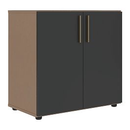 Шкаф низкий широкий VLCS 80.1 Яшма черный/Кобра 800х430х781 VELION - Фото предпросмотра