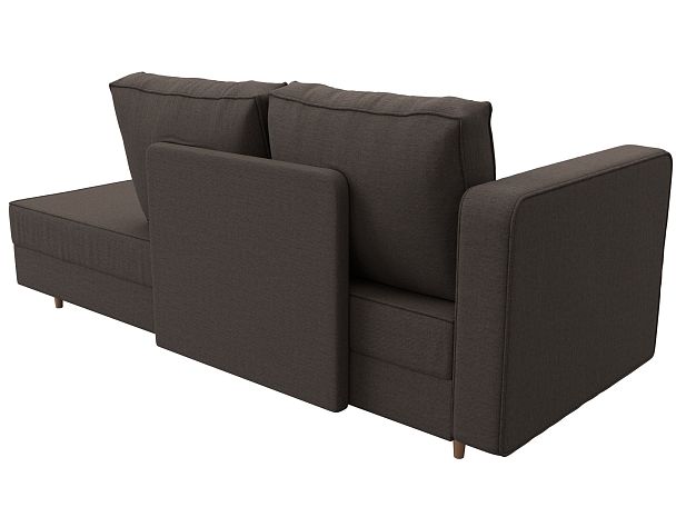 Кушетка Прайм левая Рогожка коричневый - Вид 6