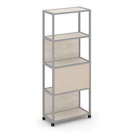 Shelf Mobile Стеллаж 5 уровней 1 секция VR.LT-STK-506.06 Денвер Светлый/Металл Серый/W-04 600*400*2000 - Фото предпросмотра