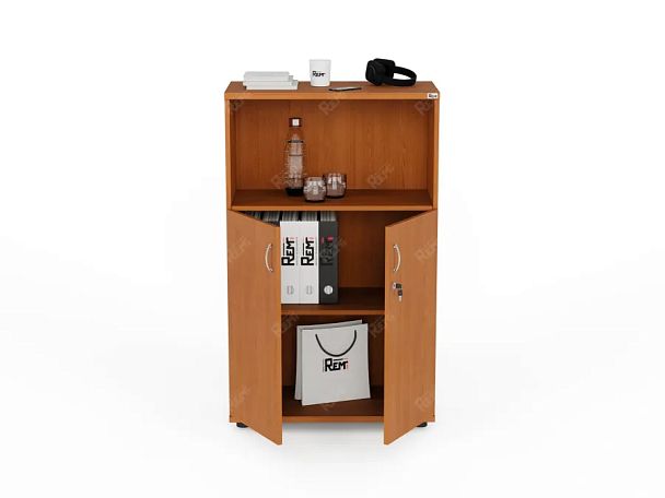 ЛАЙТ / LIGHT RLG034-70x35 Шкаф комбинированный 70x35x113 Вишня - Вид 2