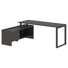 Стол с тумбой EQCT 19614 Мокко/Мокко 1960х1400х750 EDIS - Фото предпросмотра