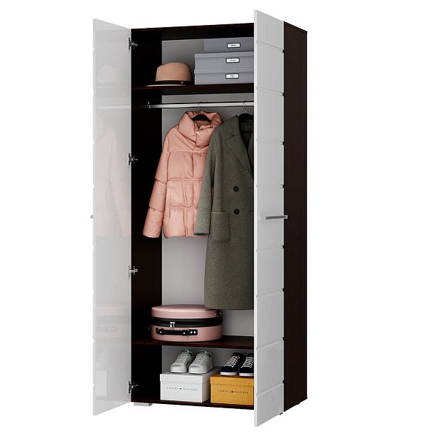 Гостиная "Милан ШК-43" венге/белый глянец - Вид 2