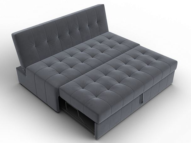 Диван прямой Лига-107 (160) Велюр серый - Вид 7