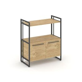 Rift Шкаф 2 ниши широкий RF.SS-22 Тиквуд Светлый/Металл Антрацит 798*396*924 - Фото предпросмотра