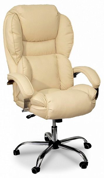 Кресло для руководителя Барон КВ-12-131112 светло-бежевое - Вид 1