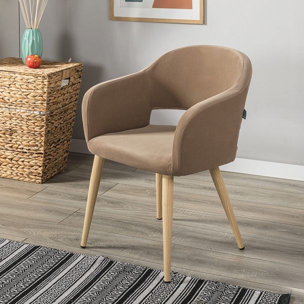 Кресло Oscar Diag beige/нат.дуб - Вид 10