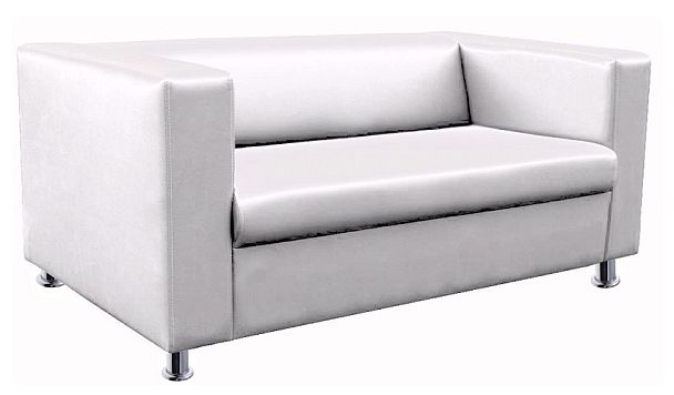 Диван Крона 3-х местн. к/зам,176х83х70/экотекс 3002 "Диваны"  ТК-001839000128 белый - Вид 1