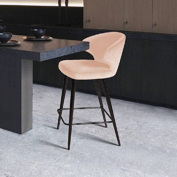 Стул полубарный Richard, бархат бежевый 5 - Вид 9