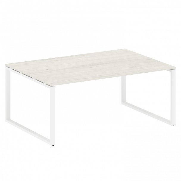 Стол для переговоров "Metal System" БО.ПРГ-1.5 дуб наварра/белый - Вид 1