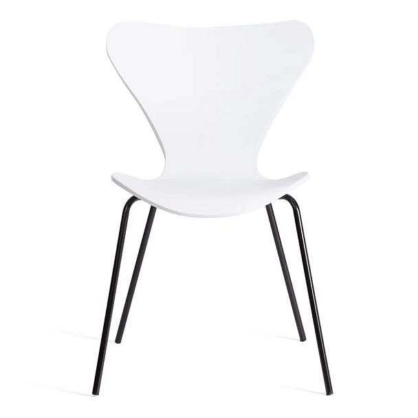 Стул Якобсен/Jacobsen (мод.DC 102-1)/1 шт. в упаковке, пластик/металл, White (белый) / Black (черный) - Вид 5