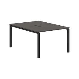 Стол 2-х местный EUWST 1116 Мокко/Черный 1160х1606х750 EDIS - Фото предпросмотра