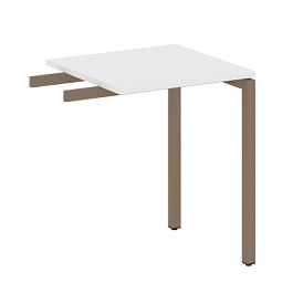 Metal System Quattro Приставной элемент на П-образном м/к 40БП.ПР-1 Белый/Мокко металл 600*600*750 - Фото предпросмотра