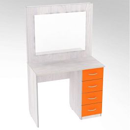 Столик гримерный с зеркалом (Цветной фасад) - Фото предпросмотра