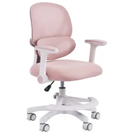 Кресло детское с подставкой для ног BRABIX KIDS "MG-220", сетка/ткань TW, розовое, 533314 - Фото предпросмотра