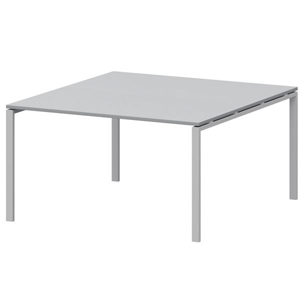 Стол переговорный на металлокаркасе АМП-005.123 Серый/Белый 1800x1236x760 Арго-М - Вид 1