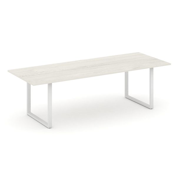 Style Project Direct Direct Стол переговорный SN-6O.SPRG-258.3 Дуб Наварра/Металл Белый 2580*980*750 - Вид 1