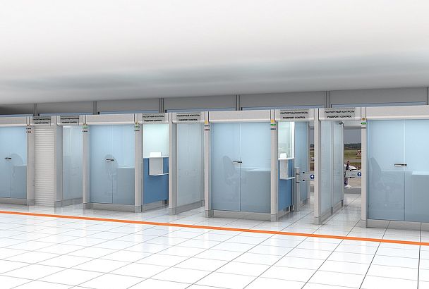 Кабины паспортного контроля с облицовкой композитными материалами - Вид 2